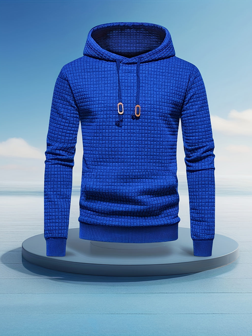 Herensport Hoodie – Lichtgewicht & Vocht afvoerend met Koperen Rits detail.