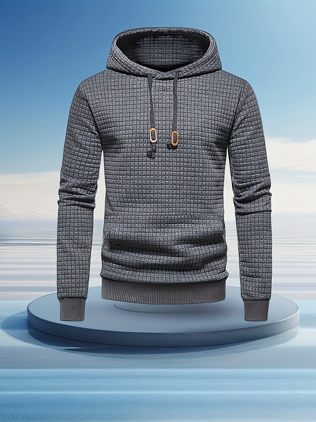 Herensport Hoodie – Lichtgewicht & Vocht afvoerend met Koperen Rits detail.
