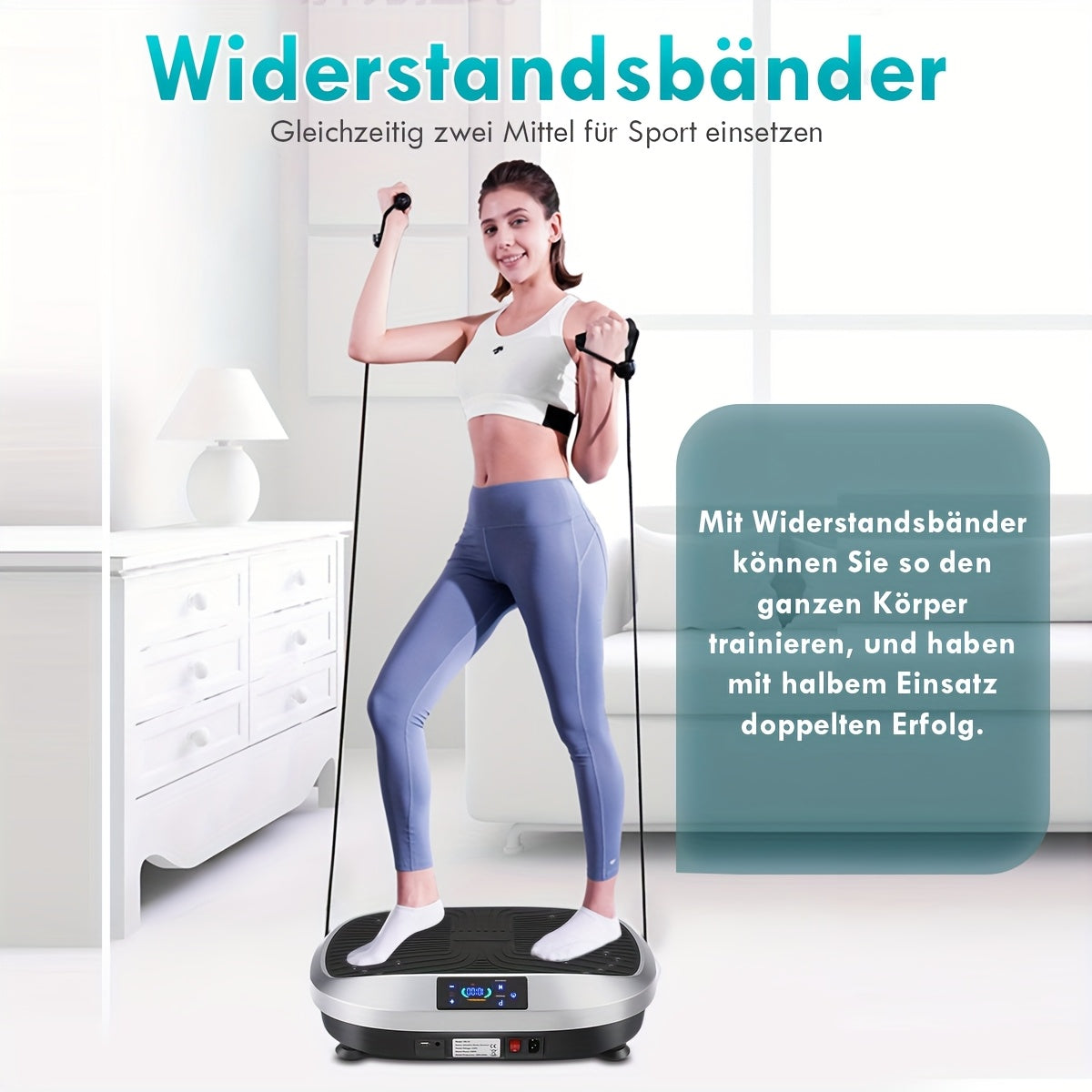 Intelligente Trillingsplaat met Muziek en Afstandsbediening.