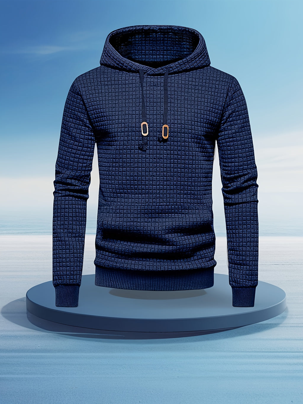 Herensport Hoodie – Lichtgewicht & Vocht afvoerend met Koperen Rits detail.