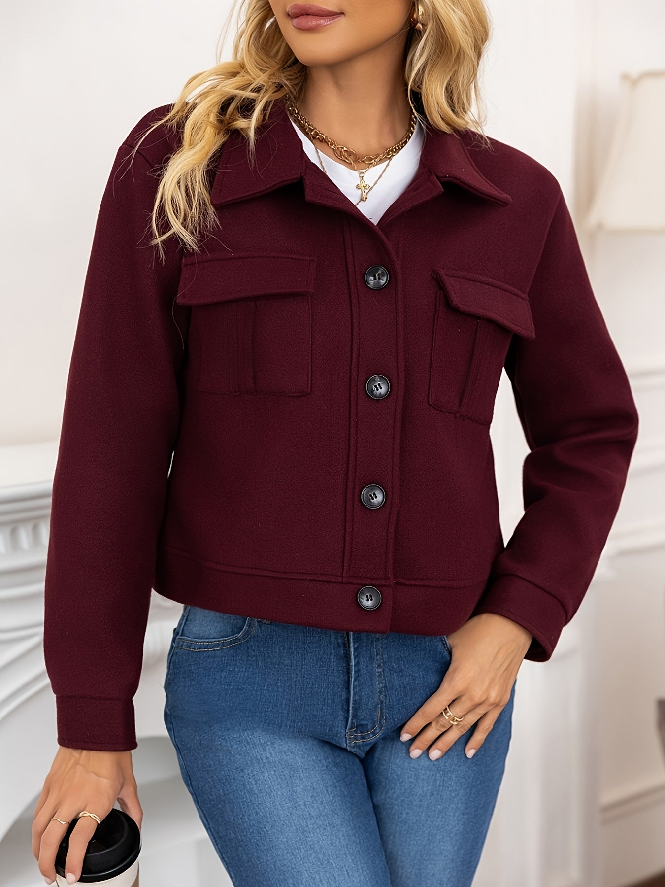 Elegante Dames Suèdelook Jas – Tijdloze All-Season Stijl.