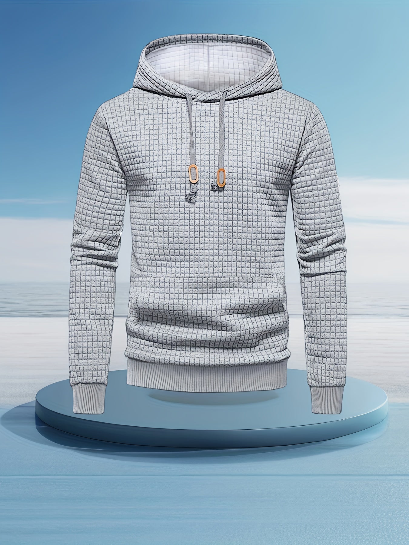 Herensport Hoodie – Lichtgewicht & Vocht afvoerend met Koperen Rits detail.