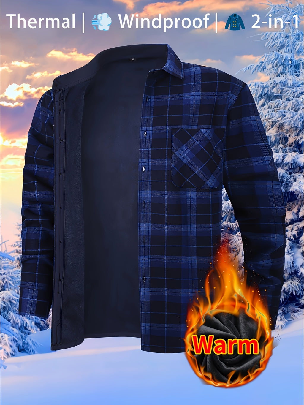 Heren Winter Plaid Shirt 2025.