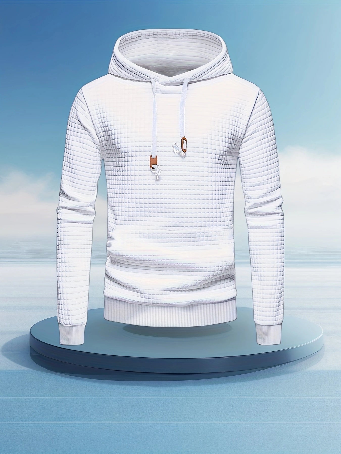 Herensport Hoodie – Lichtgewicht & Vocht afvoerend met Koperen Rits detail.