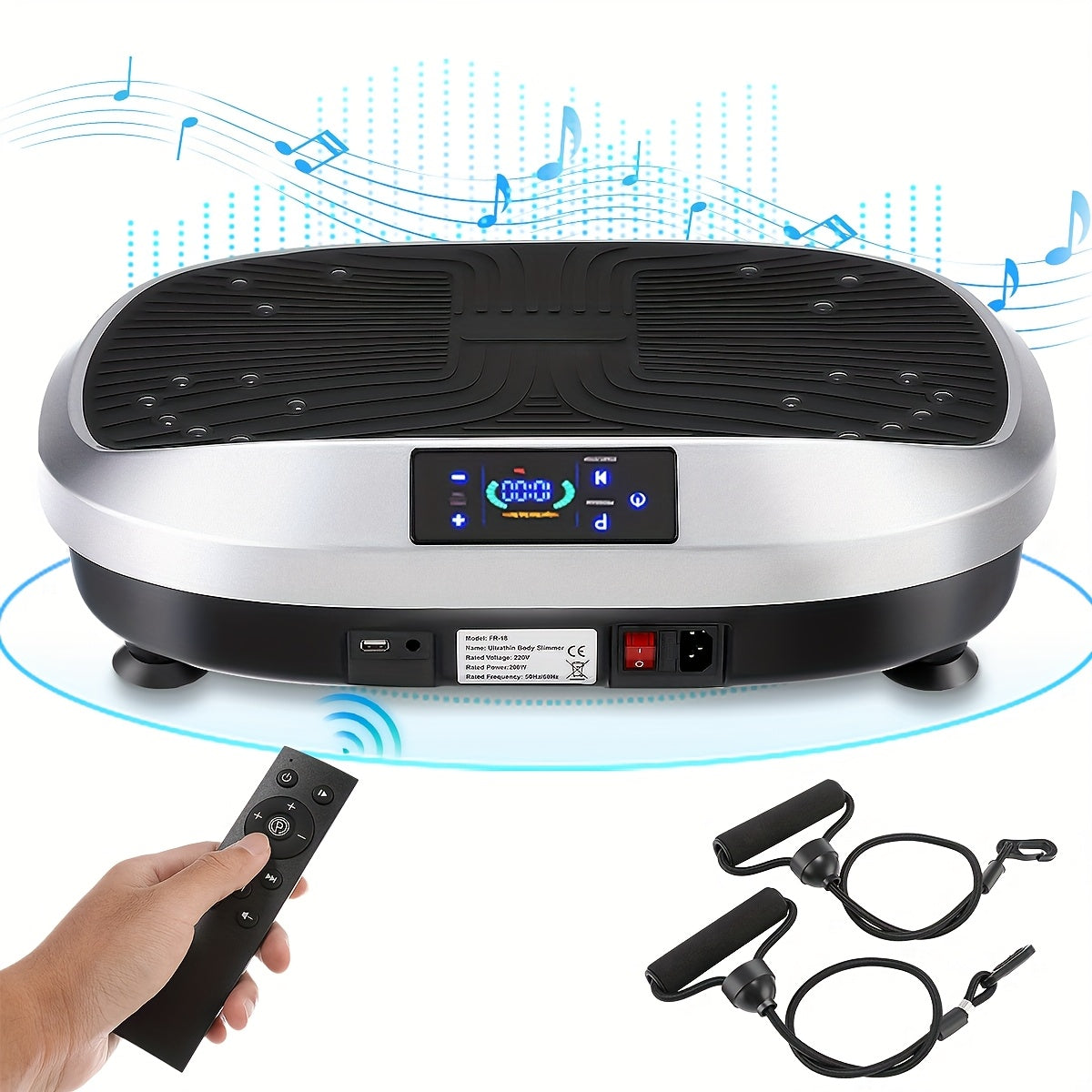 Intelligente Trillingsplaat met Muziek en Afstandsbediening.