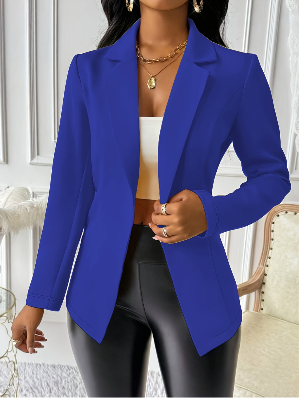 Dames Lichtgewicht Casual Blazer – All-Season Elegantie.
