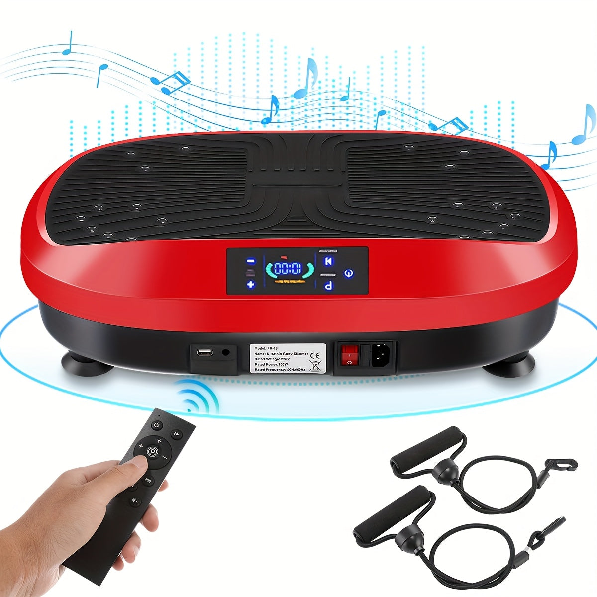 Intelligente Trillingsplaat met Muziek en Afstandsbediening.