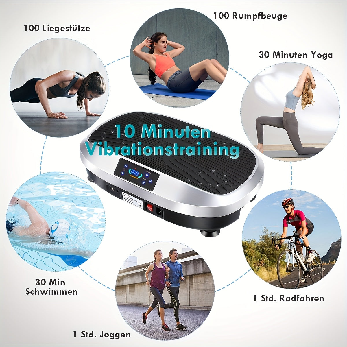 Intelligente Trillingsplaat met Muziek en Afstandsbediening.