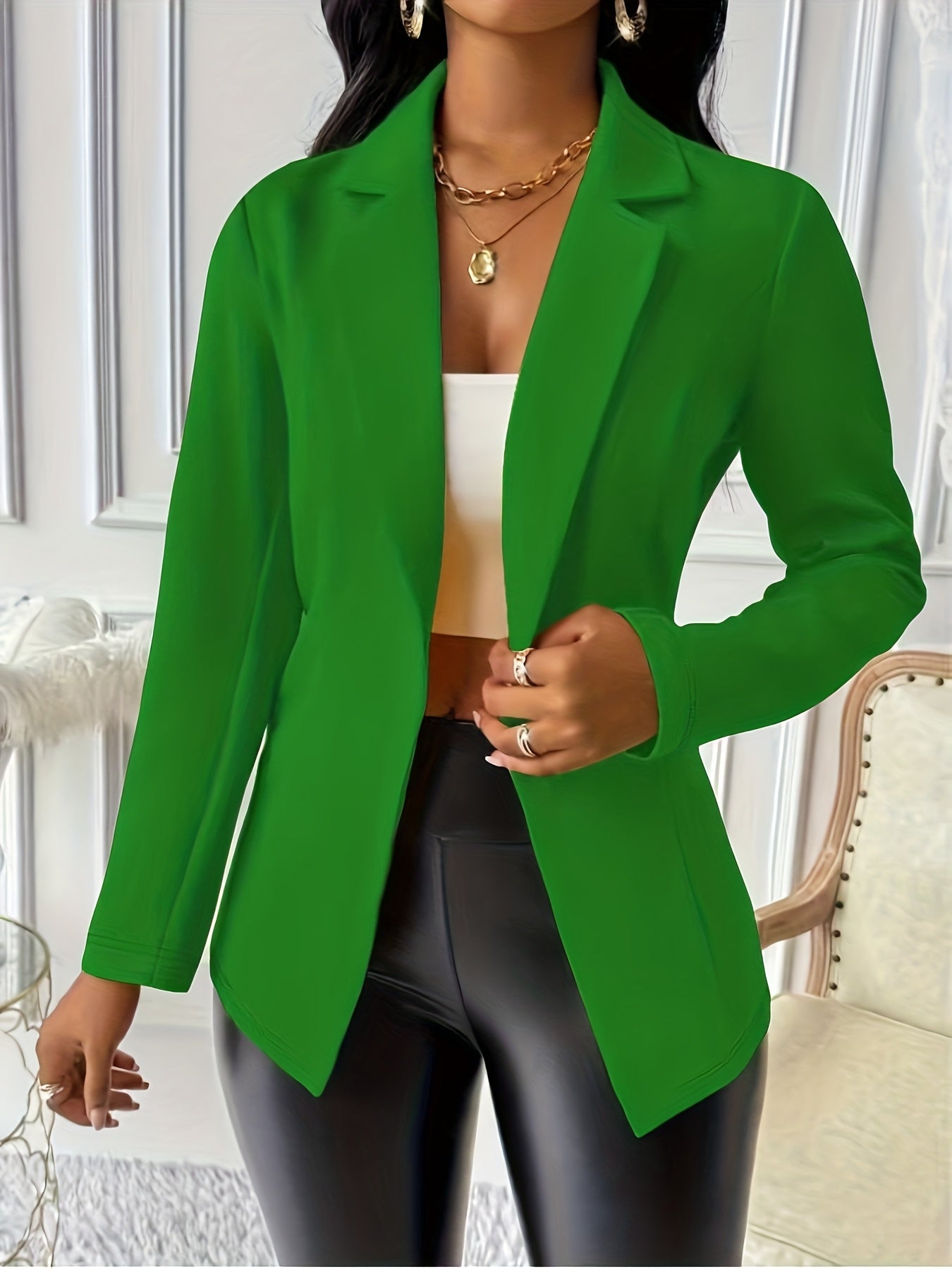 Dames Lichtgewicht Casual Blazer – All-Season Elegantie.