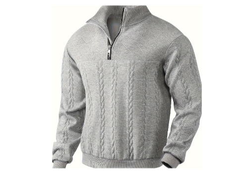 Caleb™ I Vintage Trui met Rits