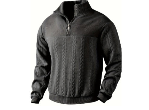 Caleb™ I Vintage Trui met Rits