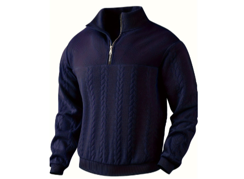 Caleb™ I Vintage Trui met Rits