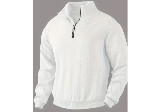 Caleb™ I Vintage Trui met Rits