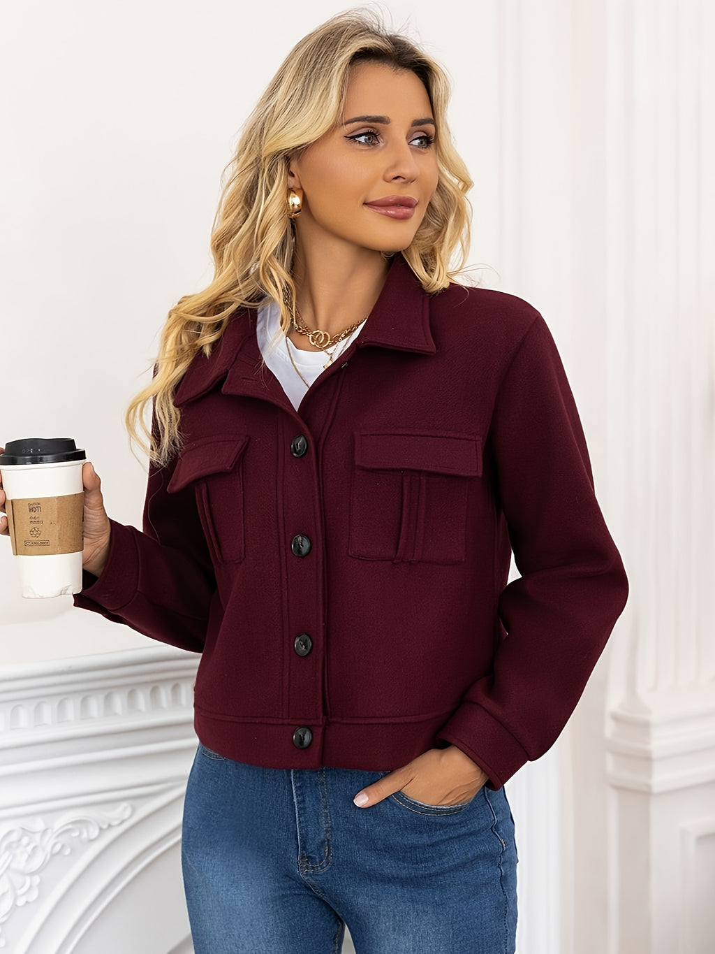 Elegante Dames Suèdelook Jas – Tijdloze All-Season Stijl.