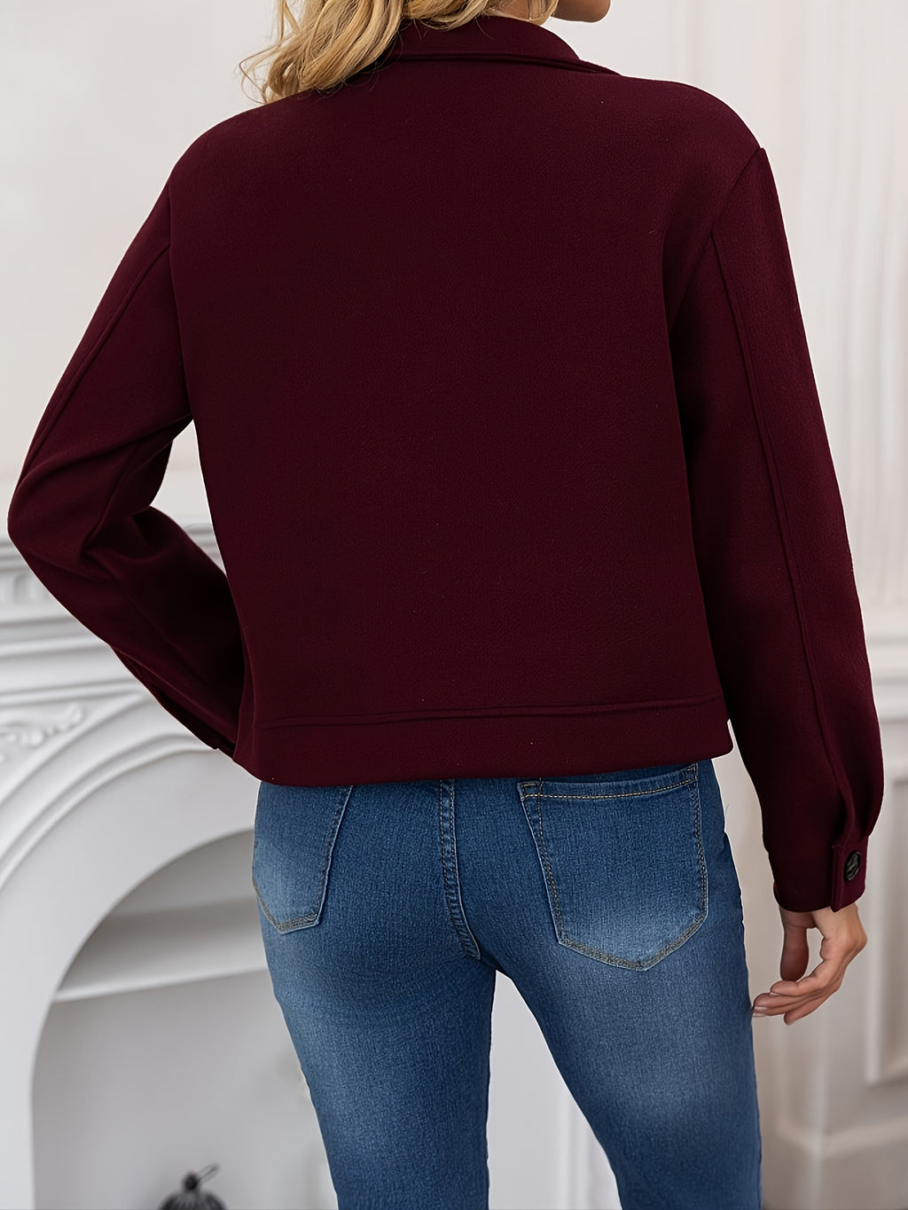 Elegante Dames Suèdelook Jas – Tijdloze All-Season Stijl.