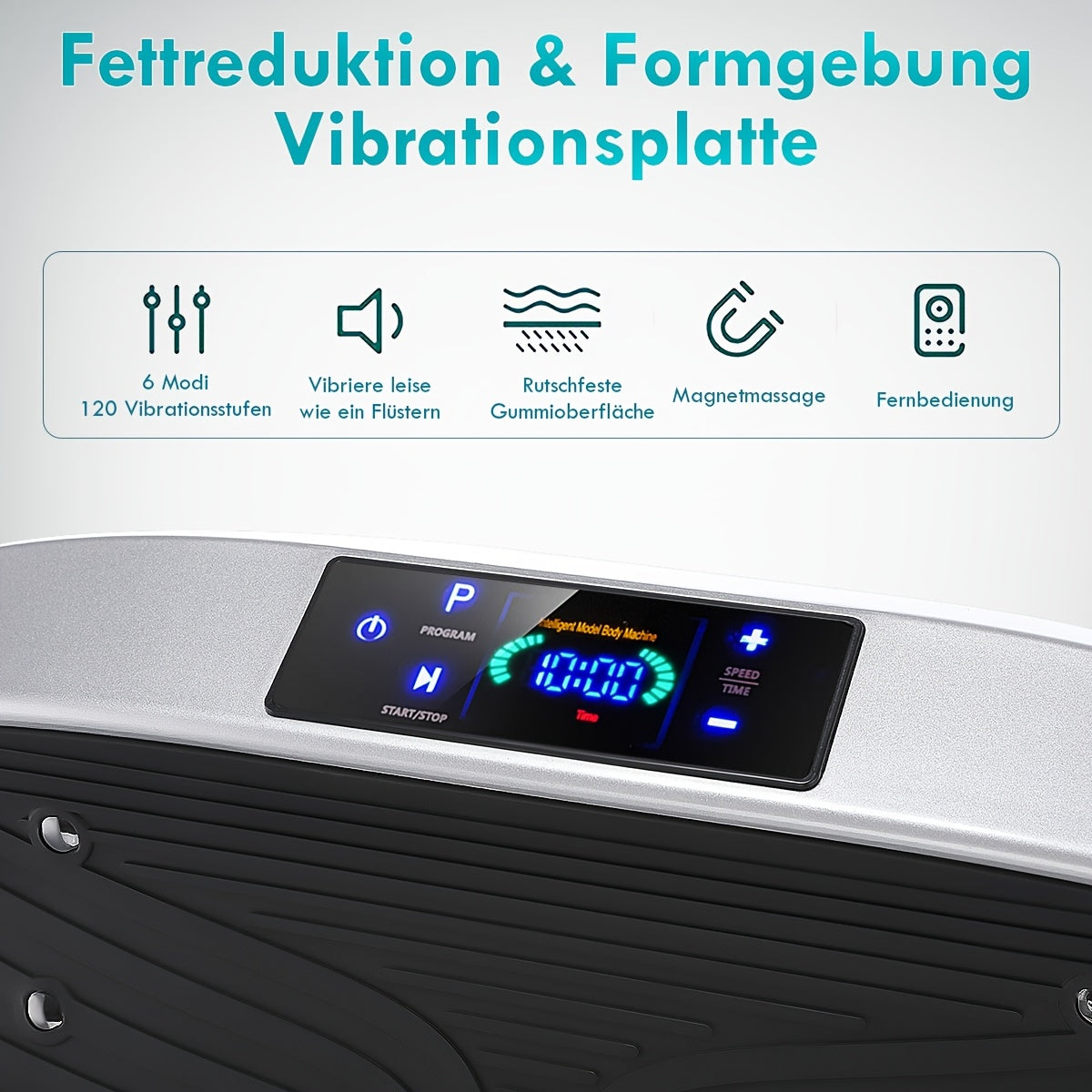 Intelligente Trillingsplaat met Muziek en Afstandsbediening.