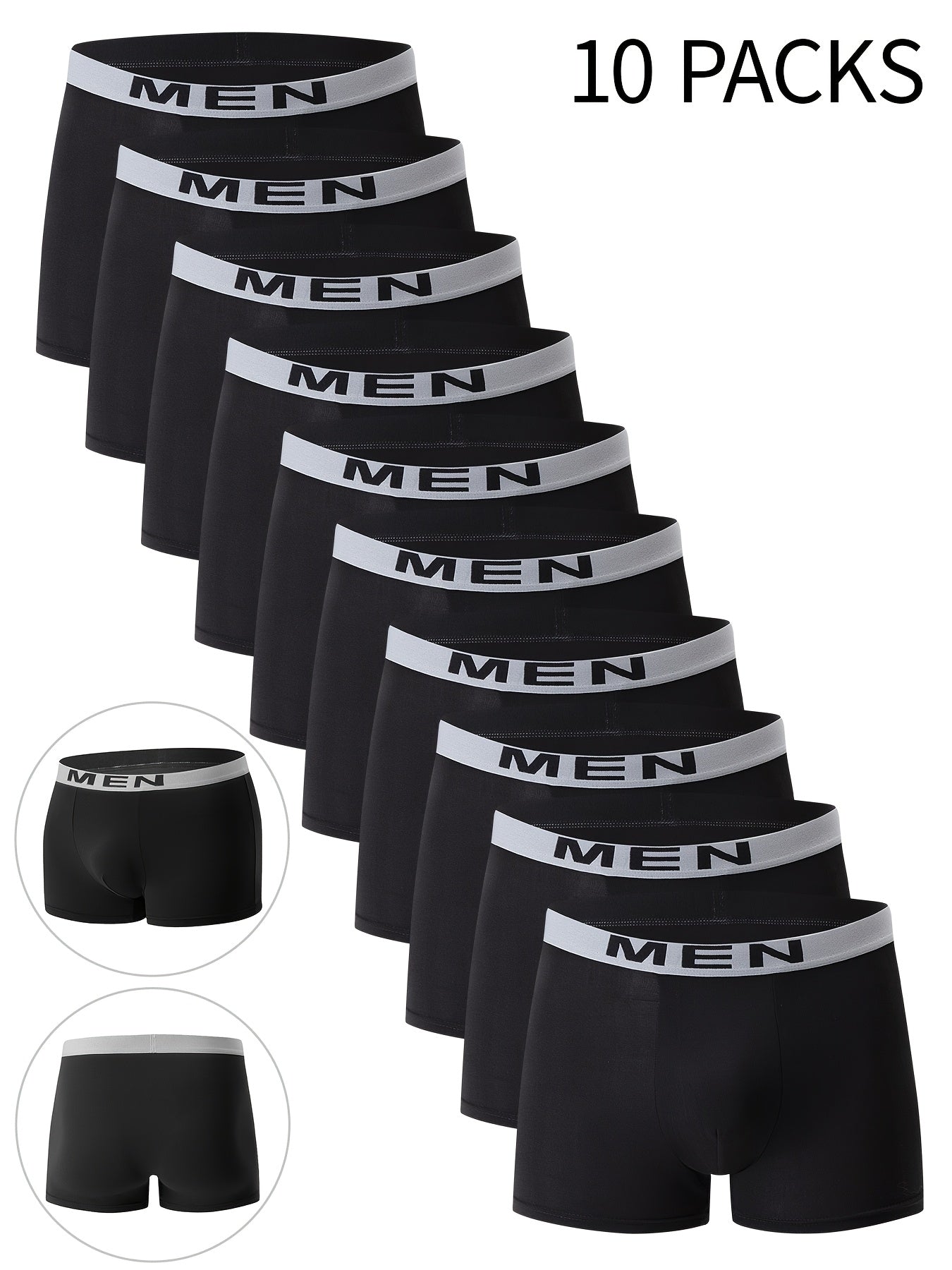 10-Pack Heren Boxer – Ademend & Comfortabel, Stretch Ondergoed met “NINJA” Graphic.