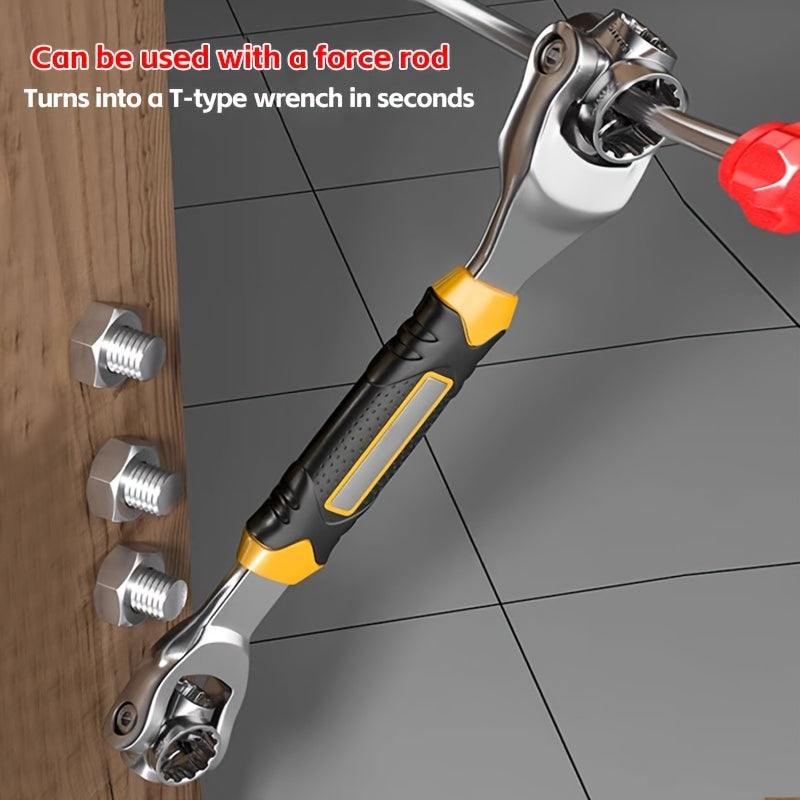 52-in-1 Dopsleutel – Universeel Gereedschap met Antislip Grip.