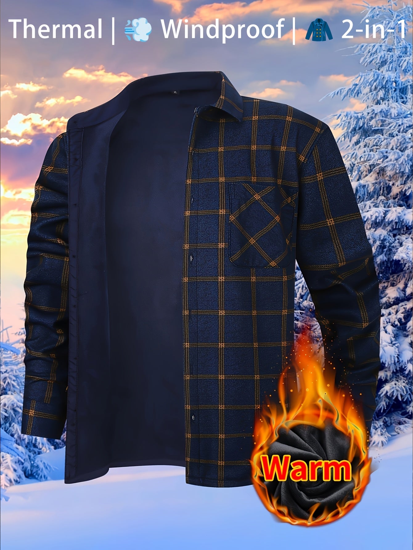 Heren Winter Plaid Shirt 2025.