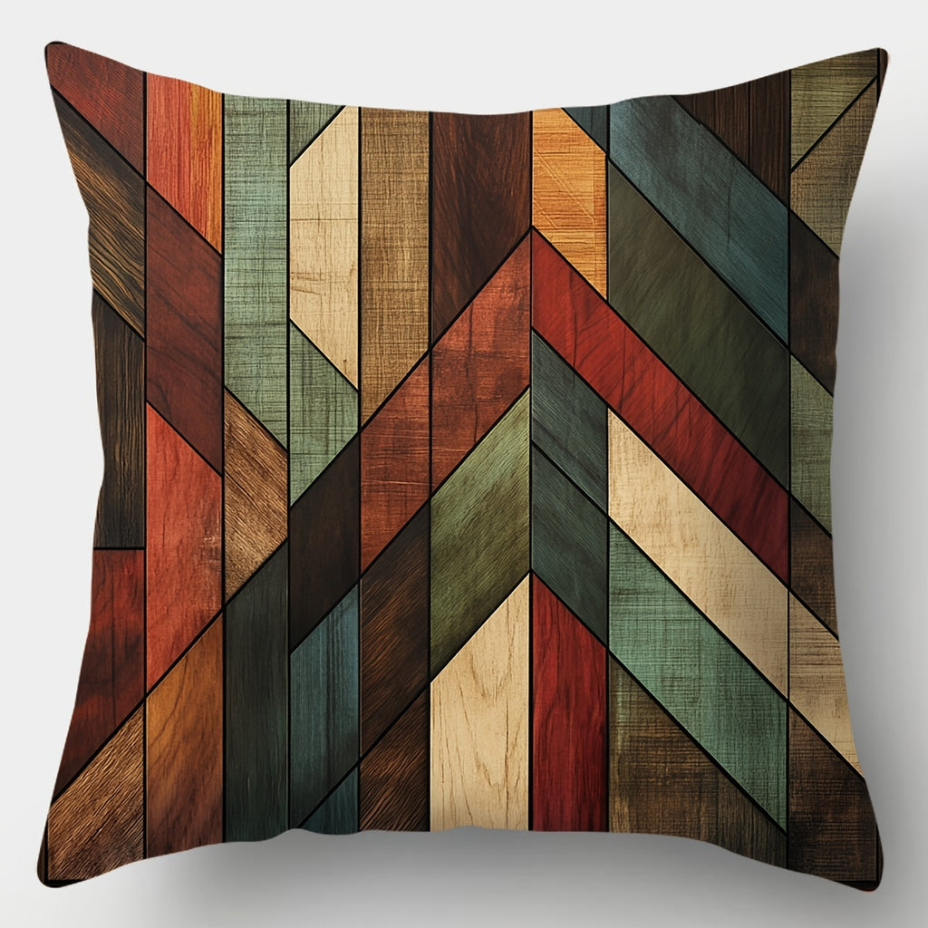 4-Pack Moderne Geometrische Werpkussens – Decoratieve Kussenslopen voor Bank & Terras.