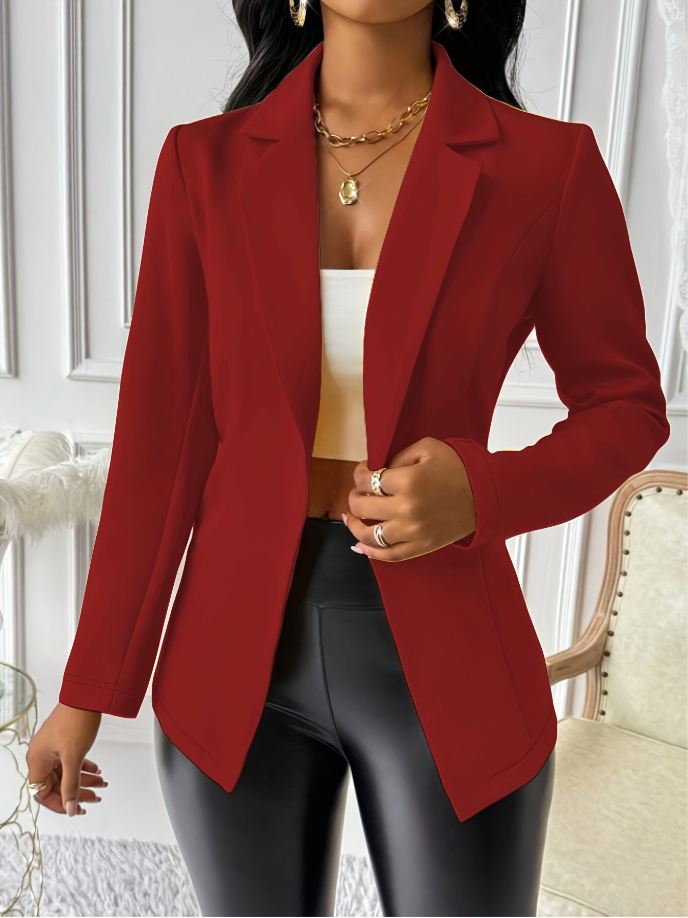 Dames Lichtgewicht Casual Blazer – All-Season Elegantie.