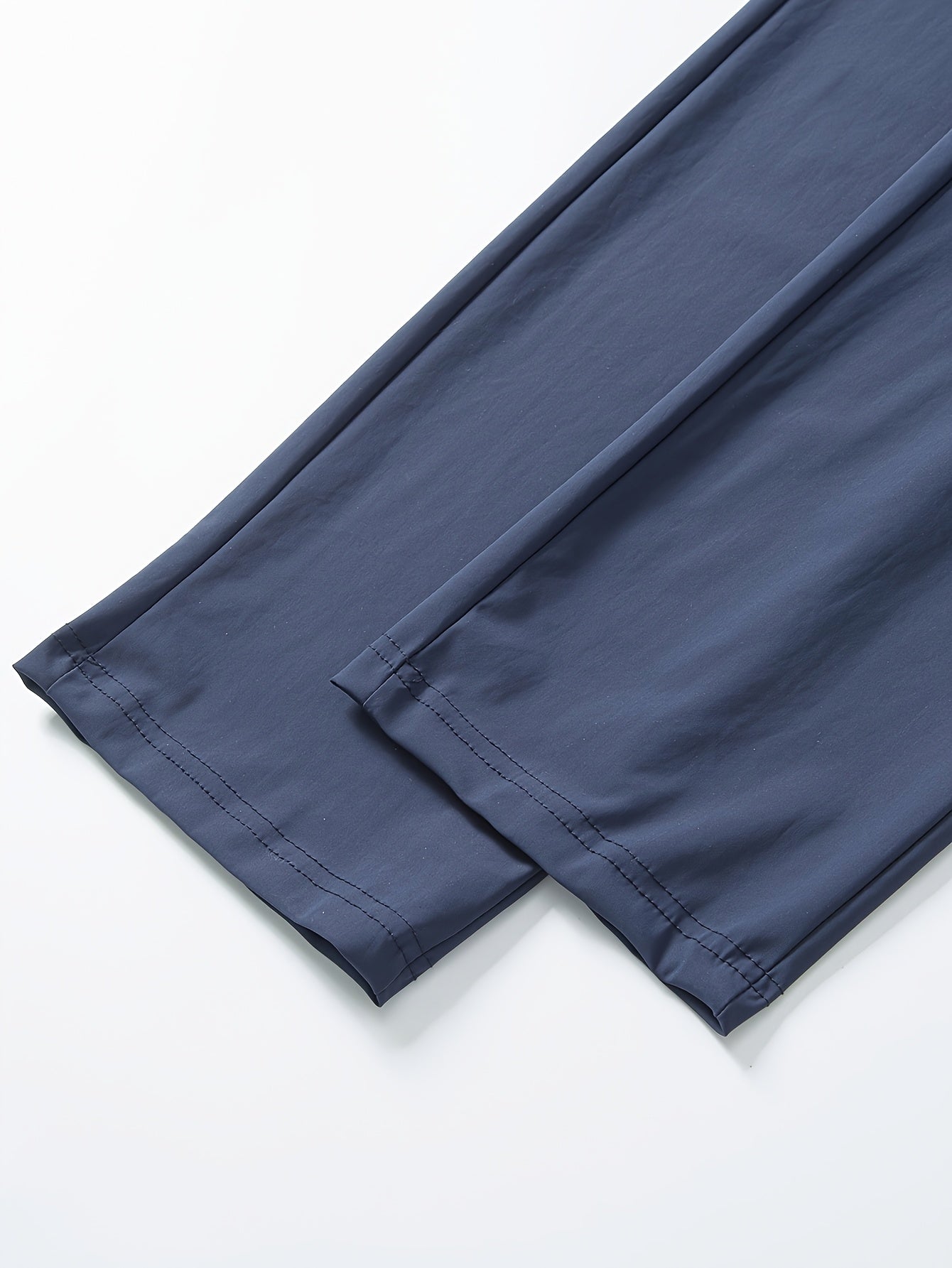 Heren Hoge-Rekbare Atletische Broek – Zijdeachtige Vezel met Rits zakken.