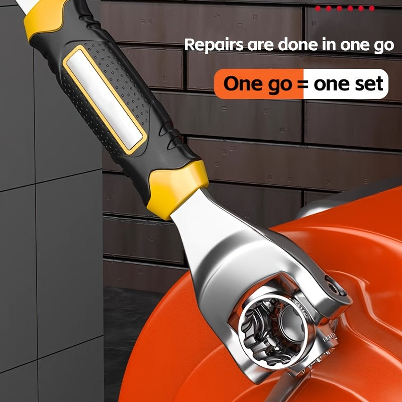 52-in-1 Dopsleutel – Universeel Gereedschap met Antislip Grip.